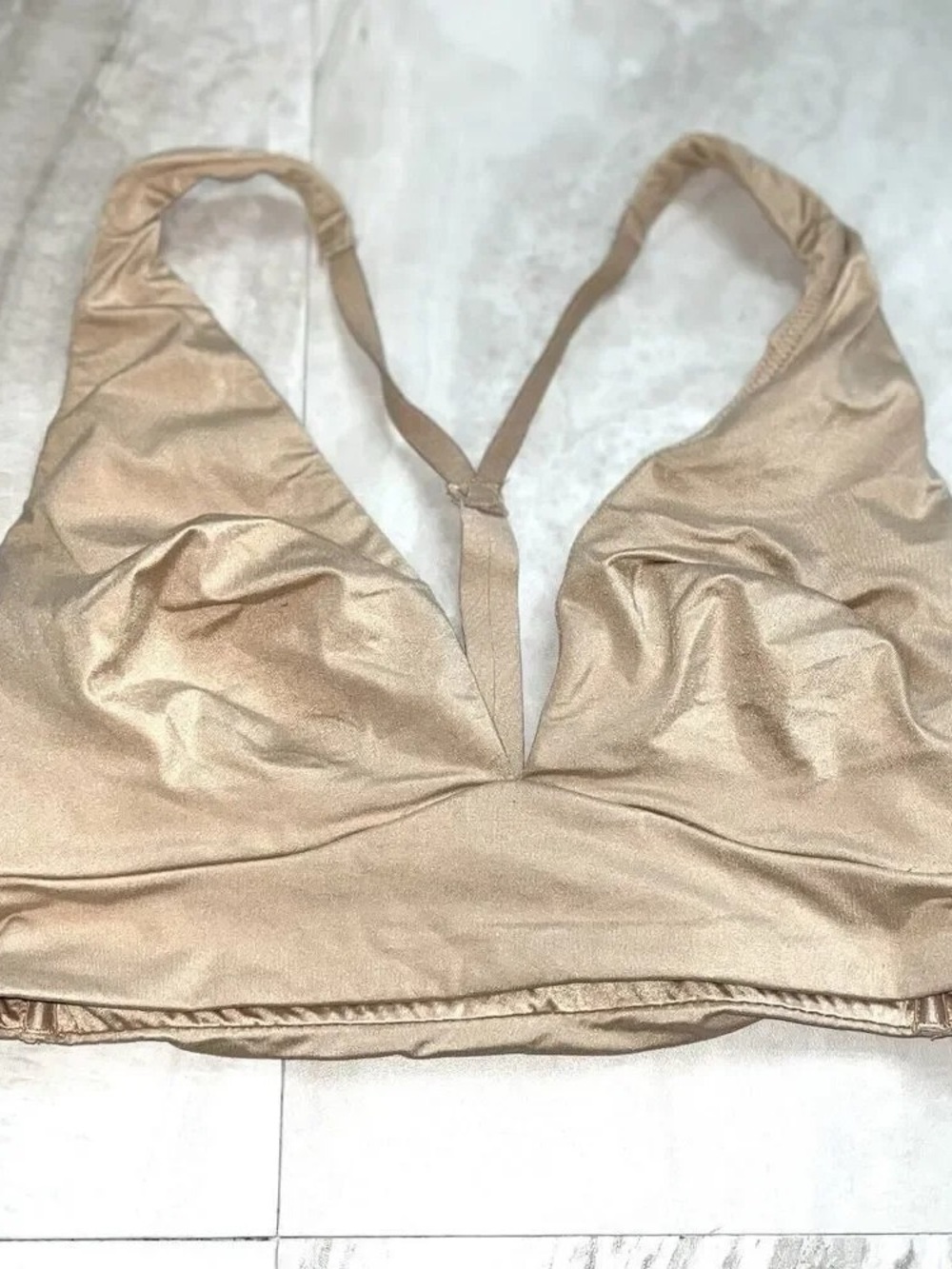 Victoria's Secret Shimmery Nude Triangle Bralette
